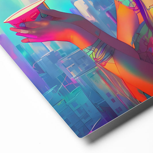 Metal prints - Girls drinking aya 01
